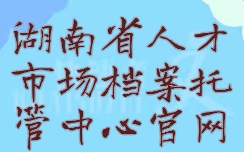 湖南省人才市场档案托管中心官网